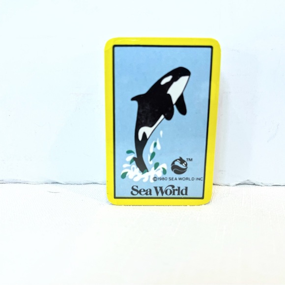 Sea world Vintage Collectors Miniature Deck of Playing Cards NIP with Case - Picture 6 of 6